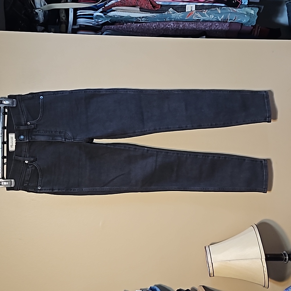 NWT Madewell 10" High-Rise Skinny Black Jeans - Picture 3 of 12